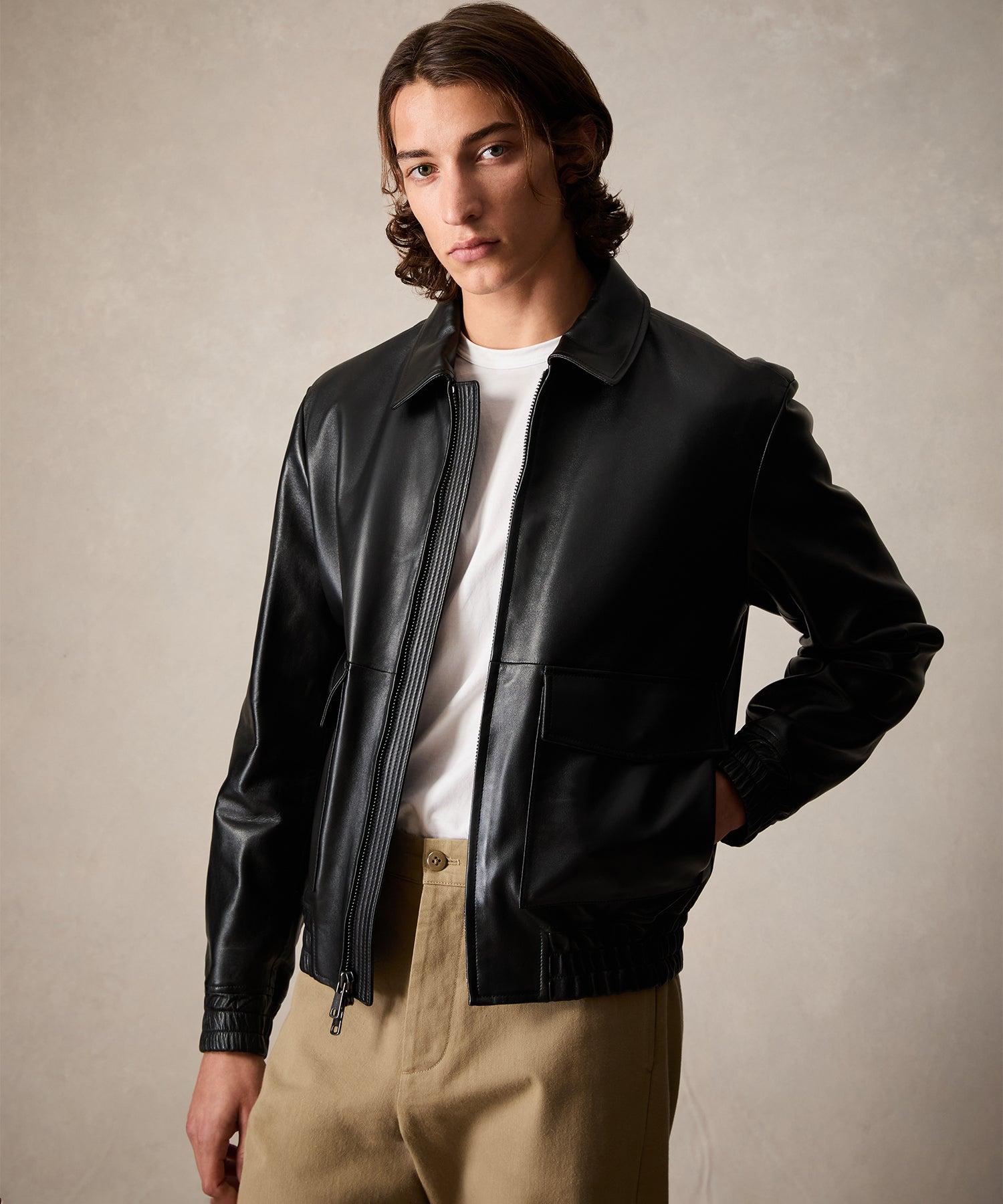 Leather Grant Jacket Product Image