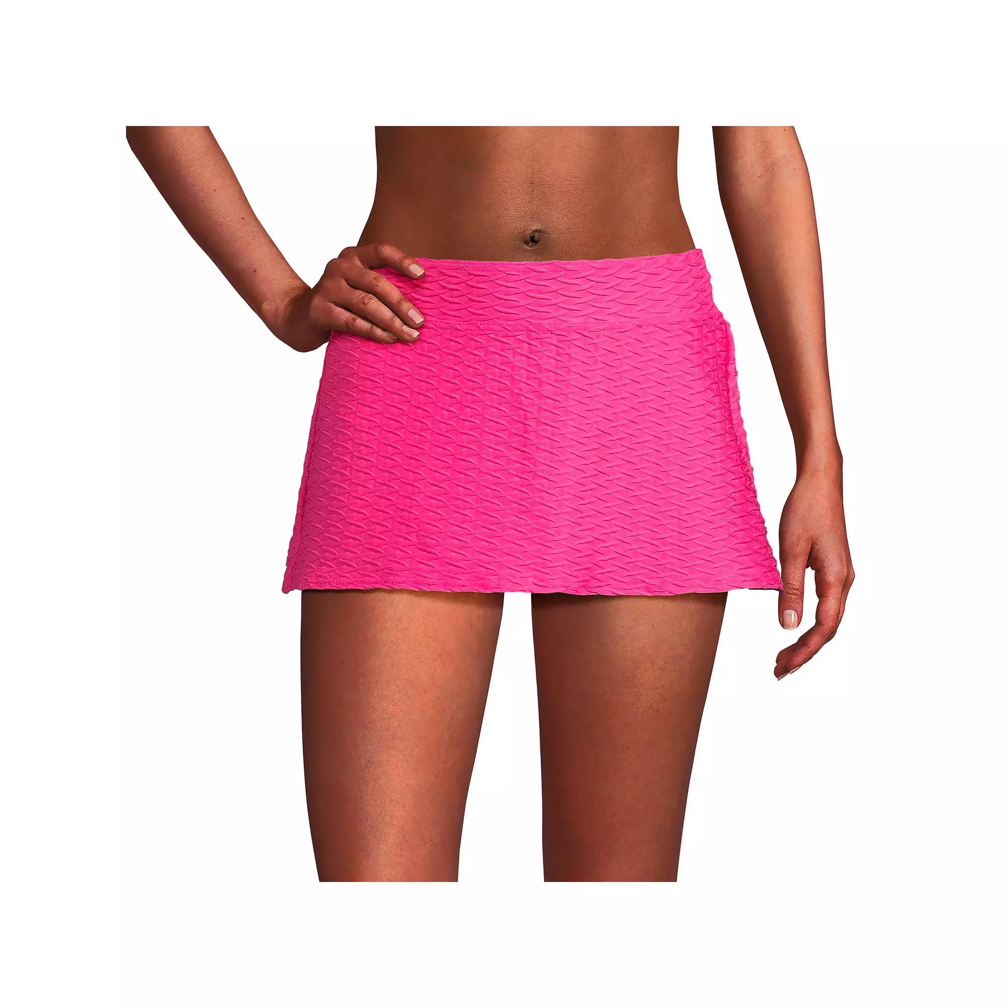 Women's Lands' End Textured Chlorine Resistant Mini Swim Skirt,  Product Image