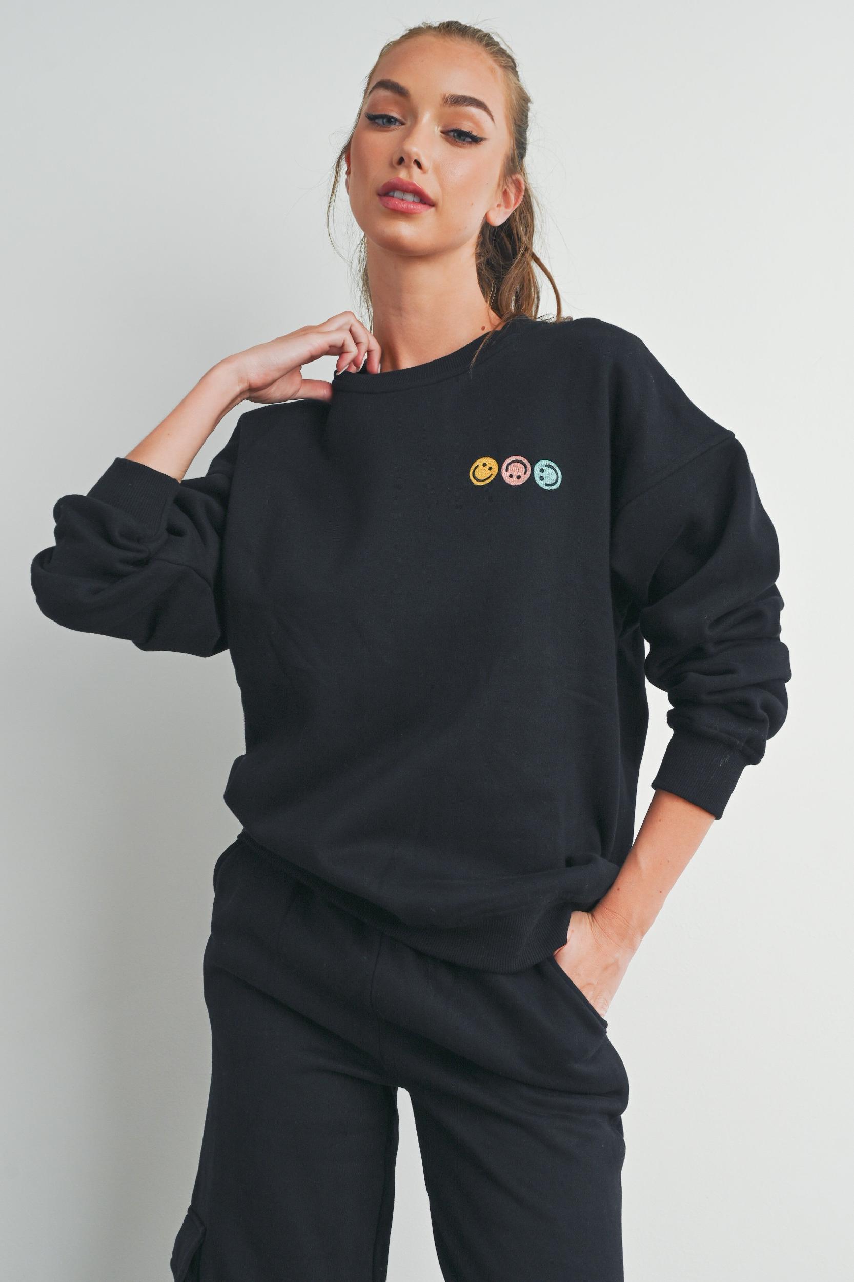 Smiley Face Sweatshirt Product Image