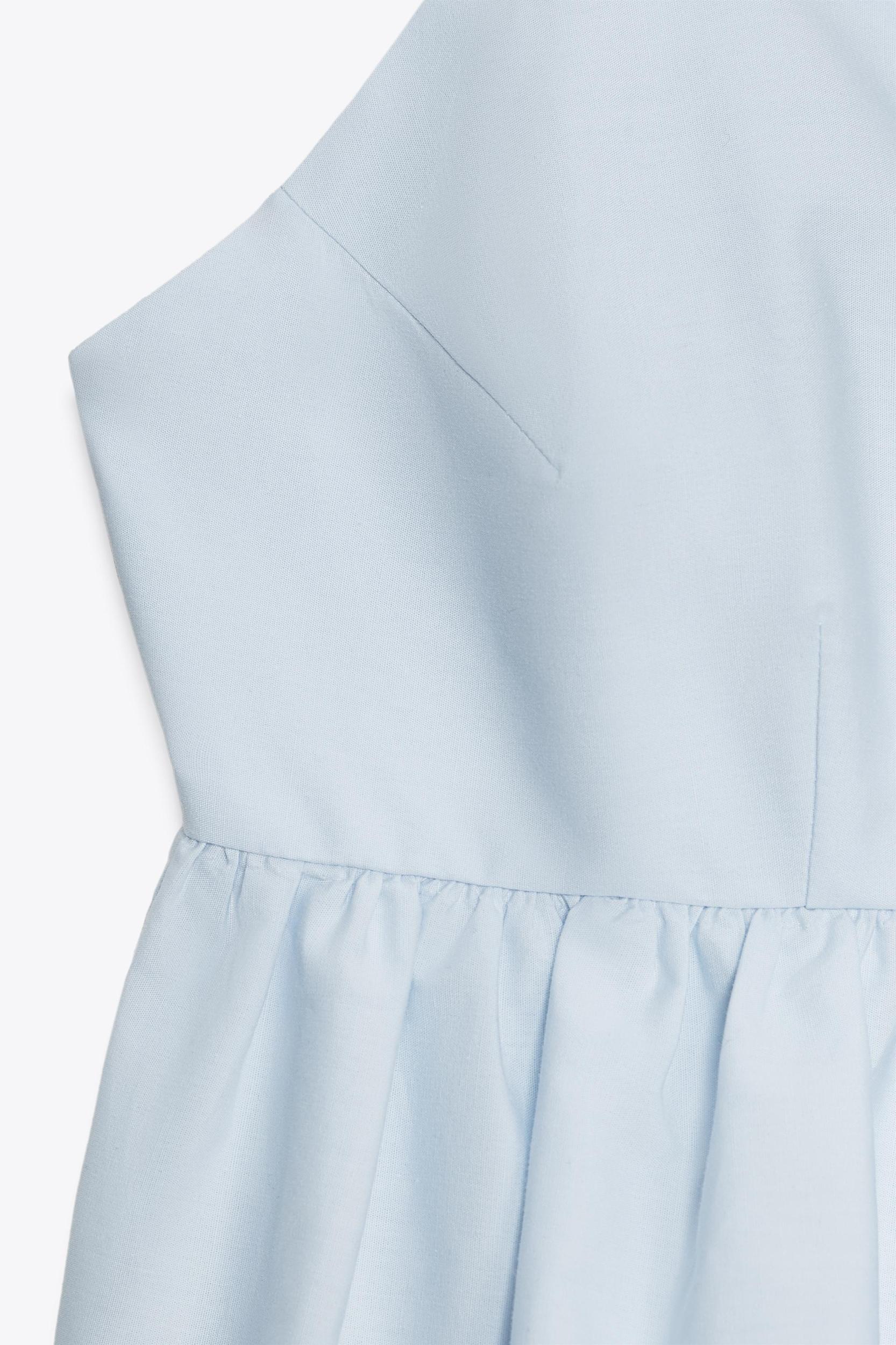 POPLIN PEPLUM TOP Product Image