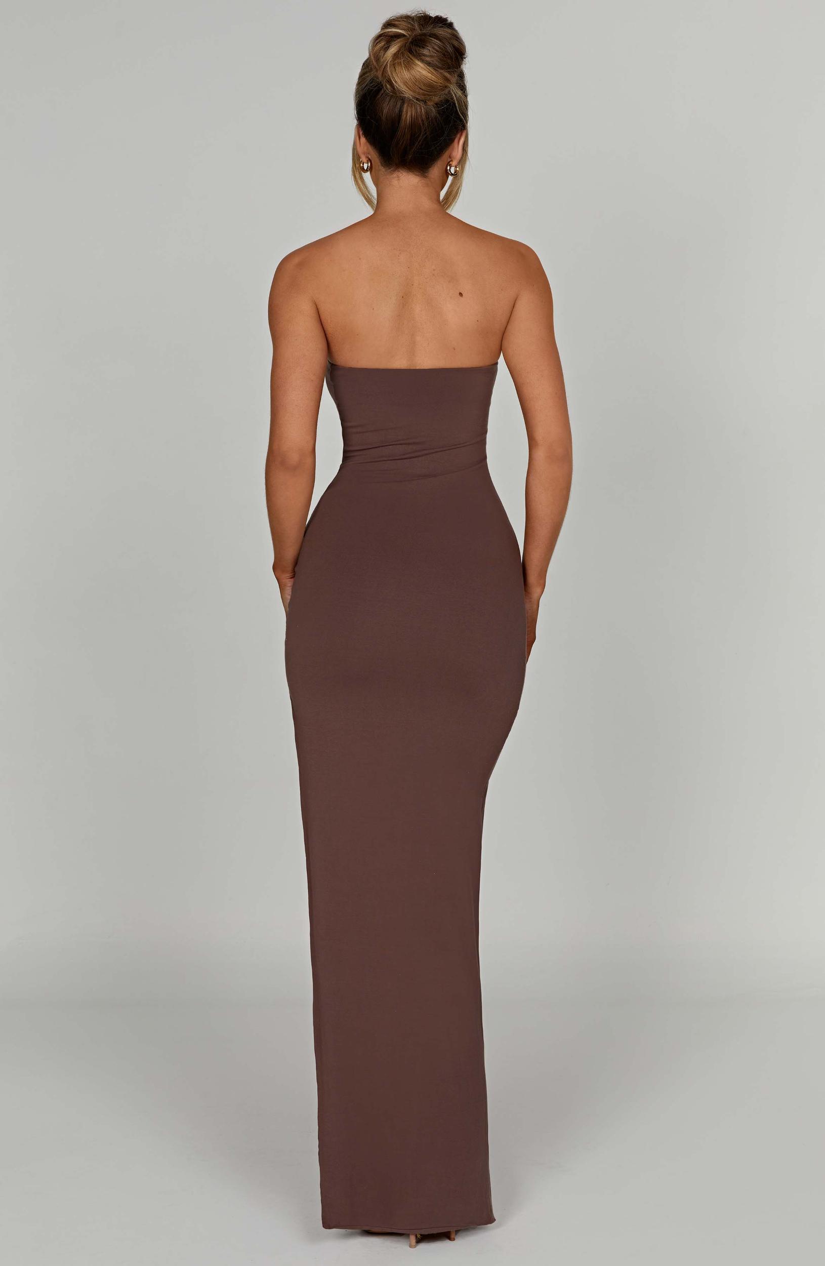 Teyana Maxi Dress - Chocolate Product Image