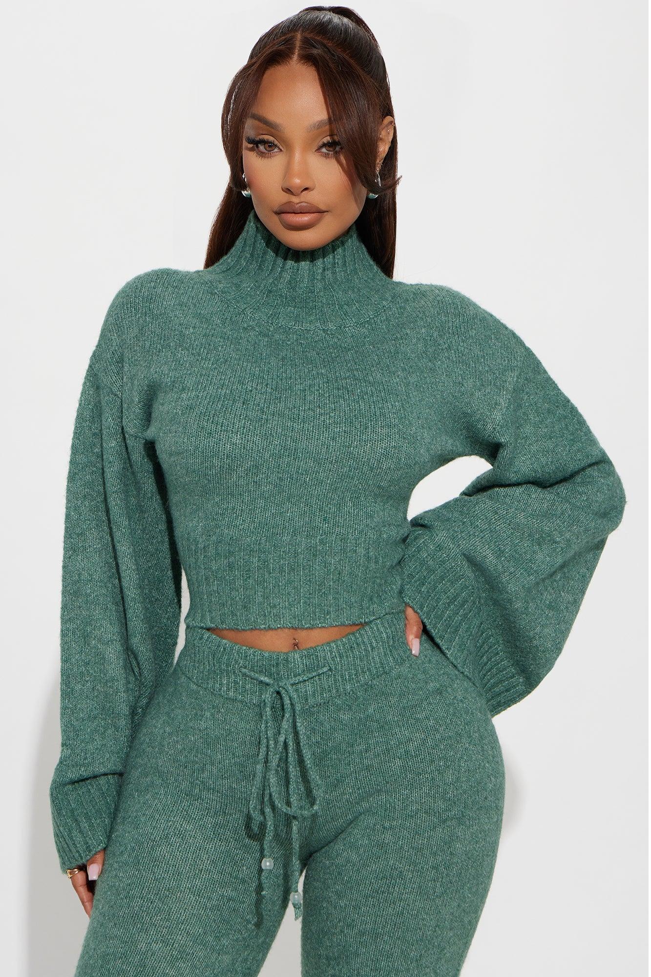 Main Character Sweater Pant Set - Green Product Image