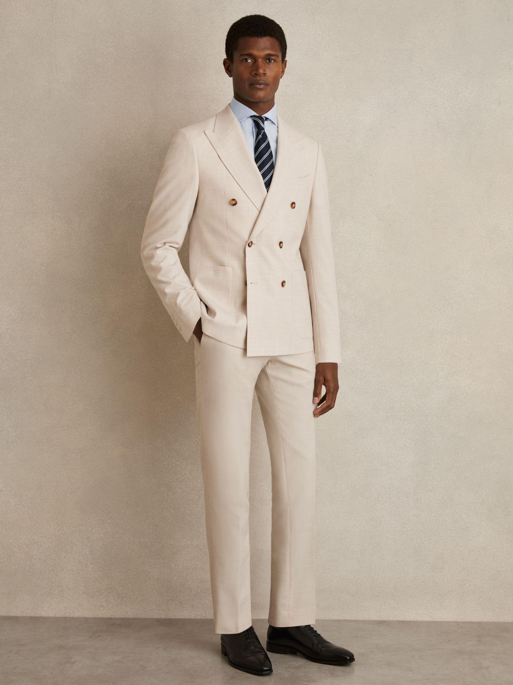 Slim Fit Two-Fold Cotton Shirt in Soft Blue Product Image