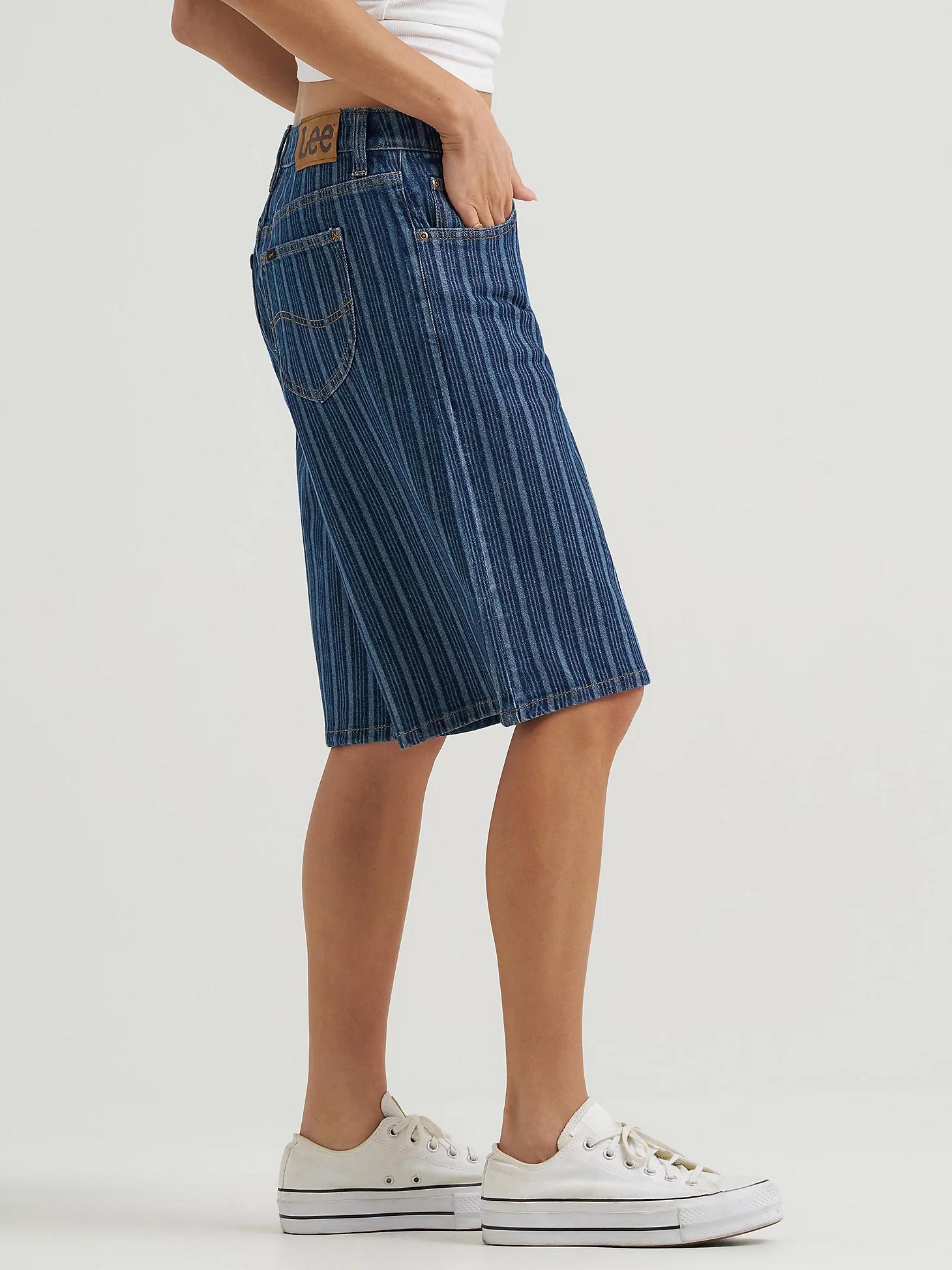 Women's Long Denim Short | Women's Shorts | Lee® Product Image