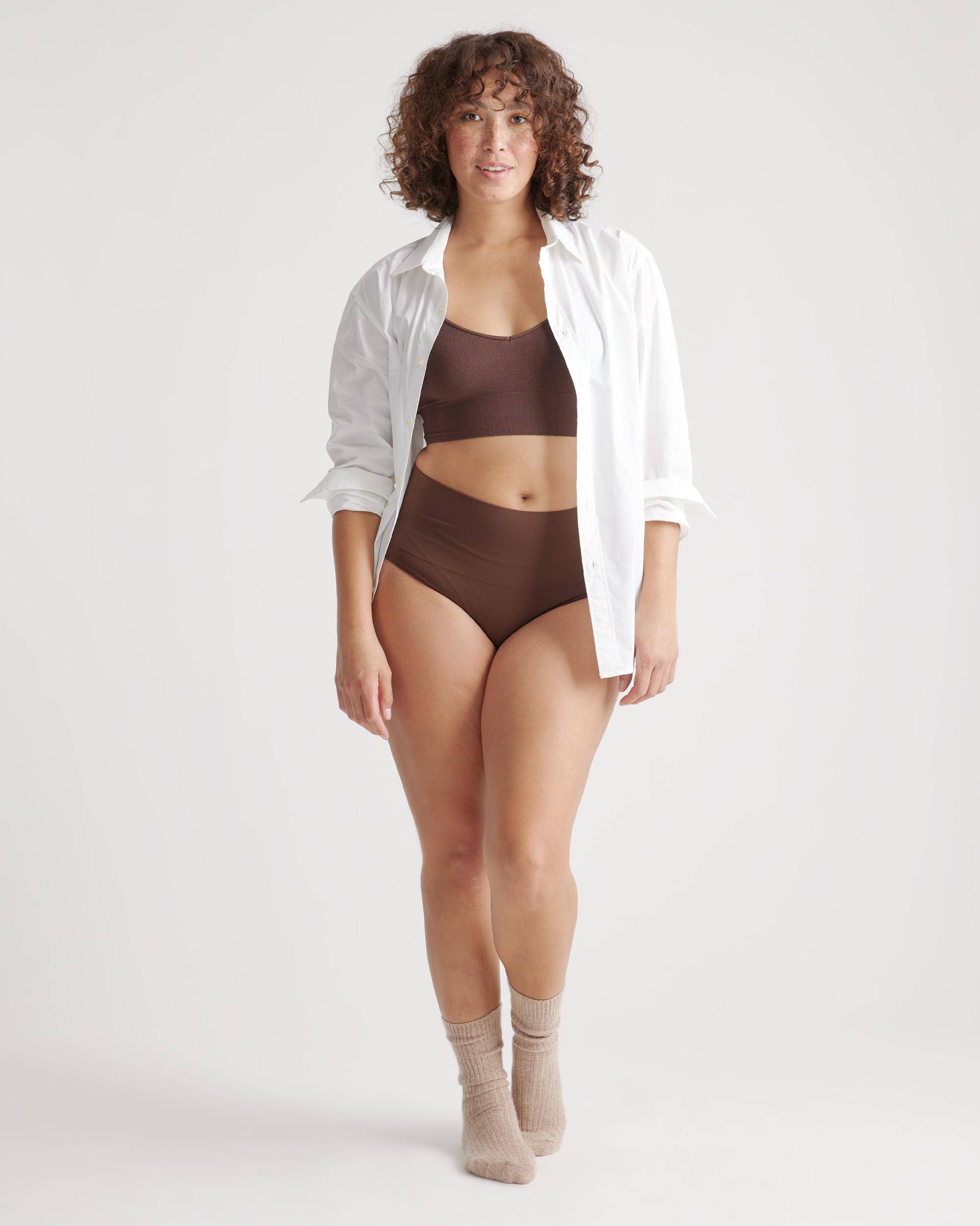 Quince | Women's Shaping High-Waisted Brief Nylon/Spandex Product Image