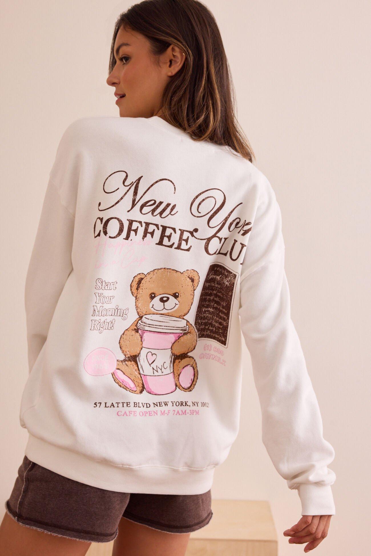 Coffee Club Oversized Sweatshirt Product Image