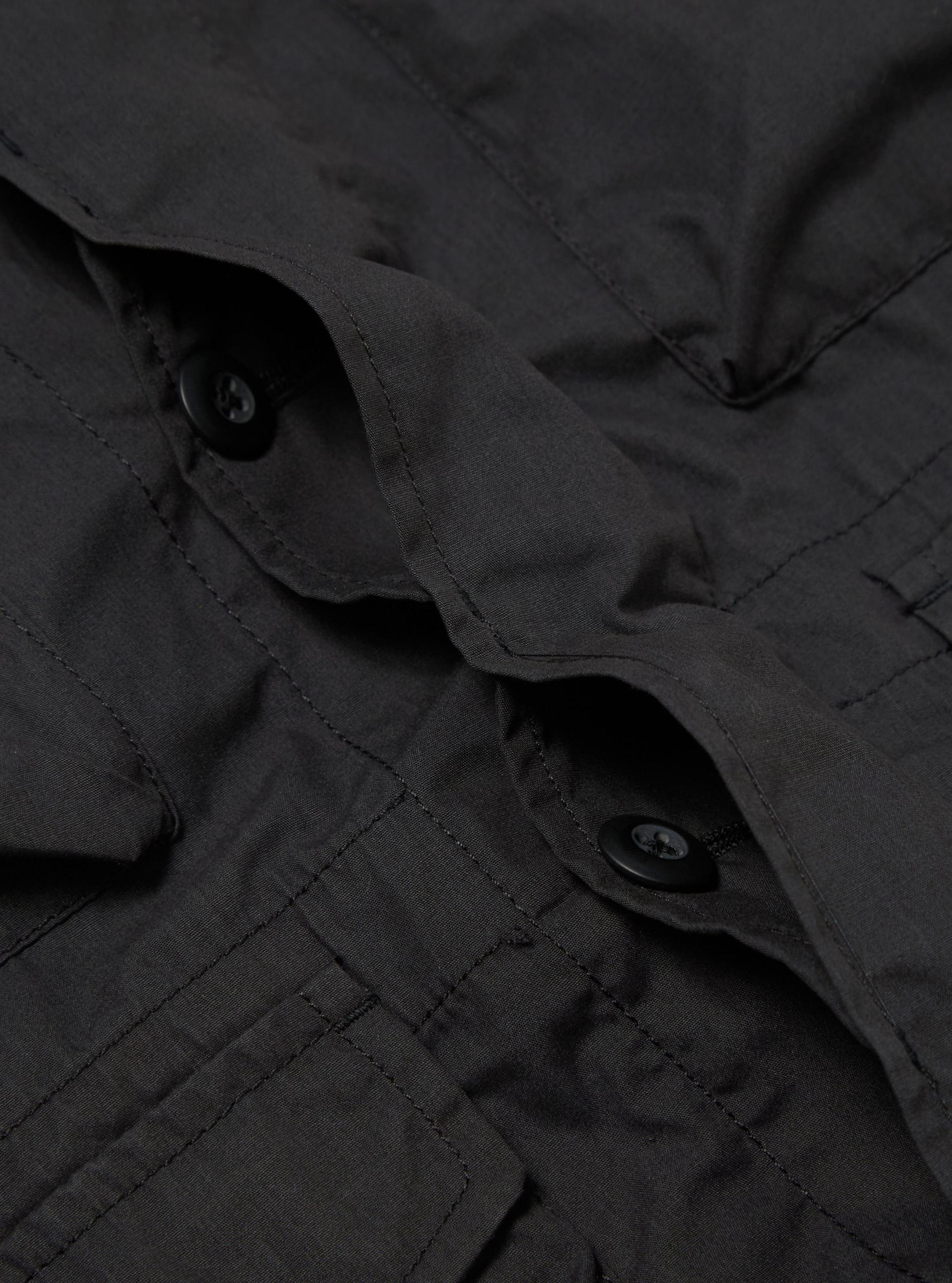 Black Recycled Polytech Parachute Field Jacket Product Image