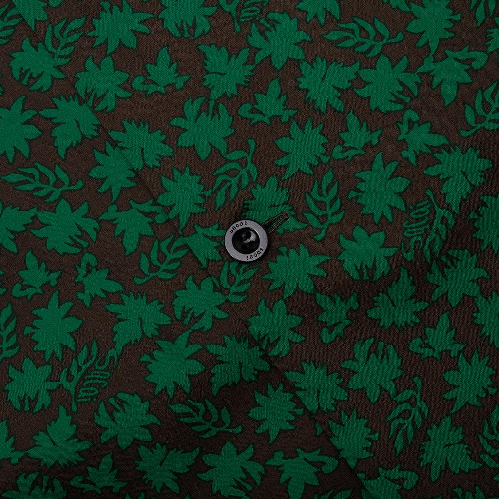 Floral Print Shirt - Green Male Product Image