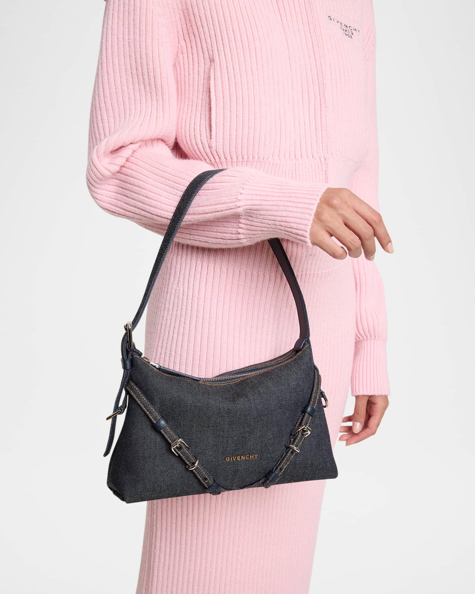 Voyou Mini Shoulder Bag in Denim Product Image