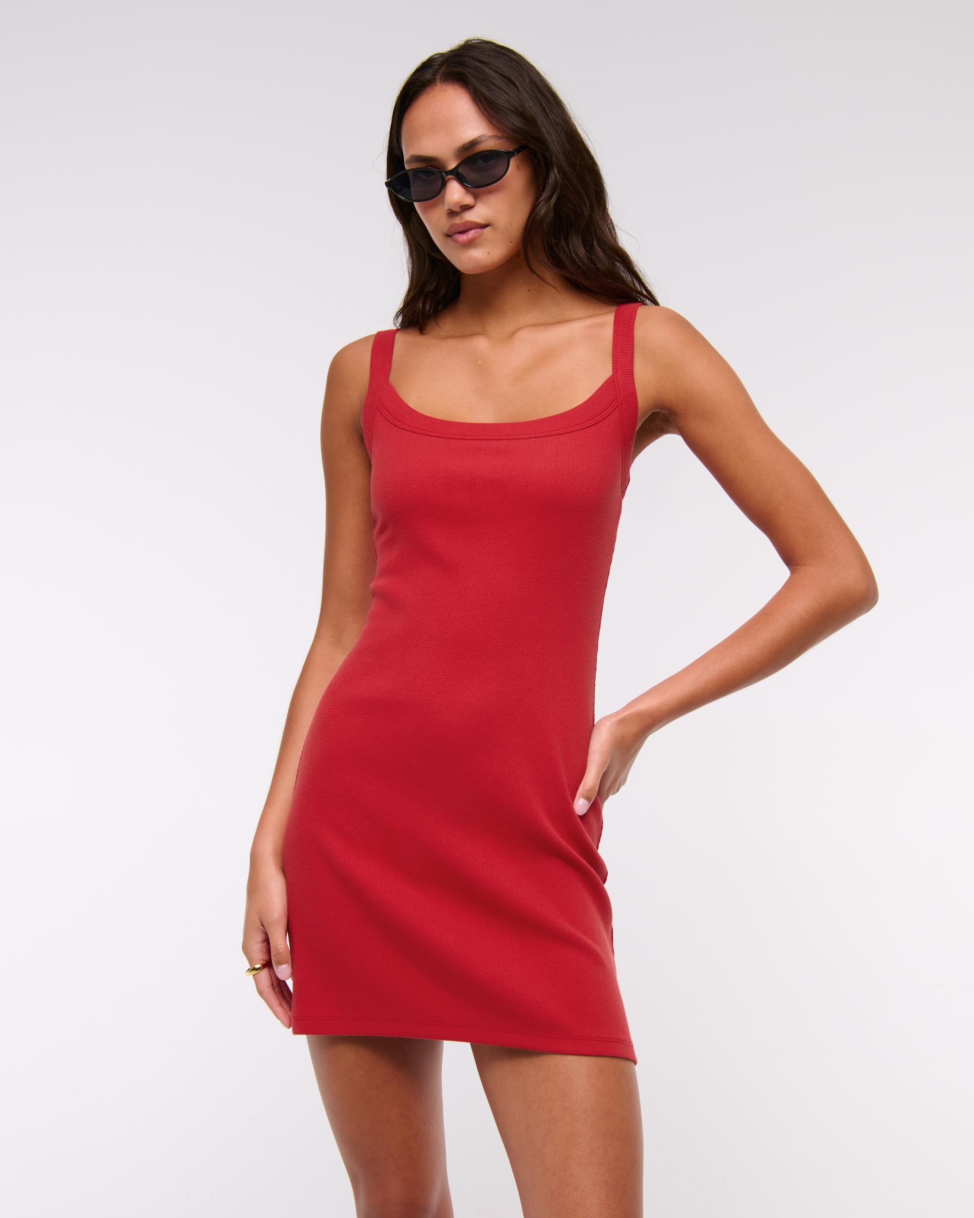 Bra-Free Essential 90s Rib Mini Dress Product Image