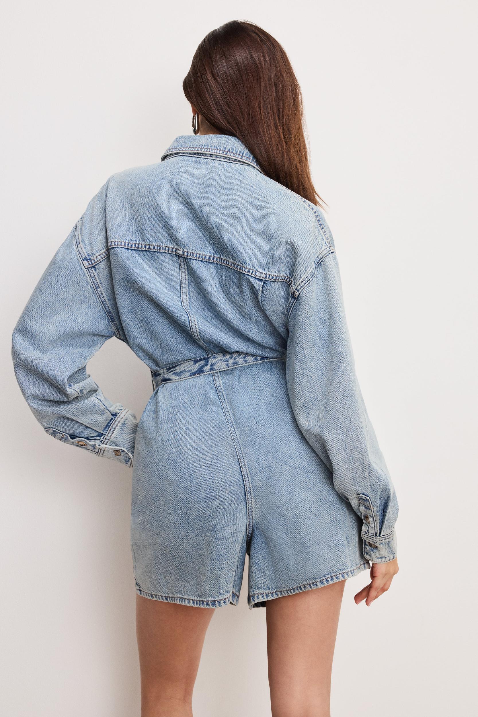 WEIGHTLESS DENIM ROMPER | INDIGO793 Product Image