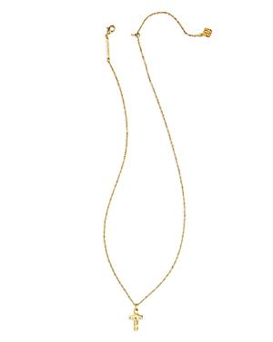 Kendra Scott Cross Pendant Necklace in 14K Gold Pated, 19 Product Image