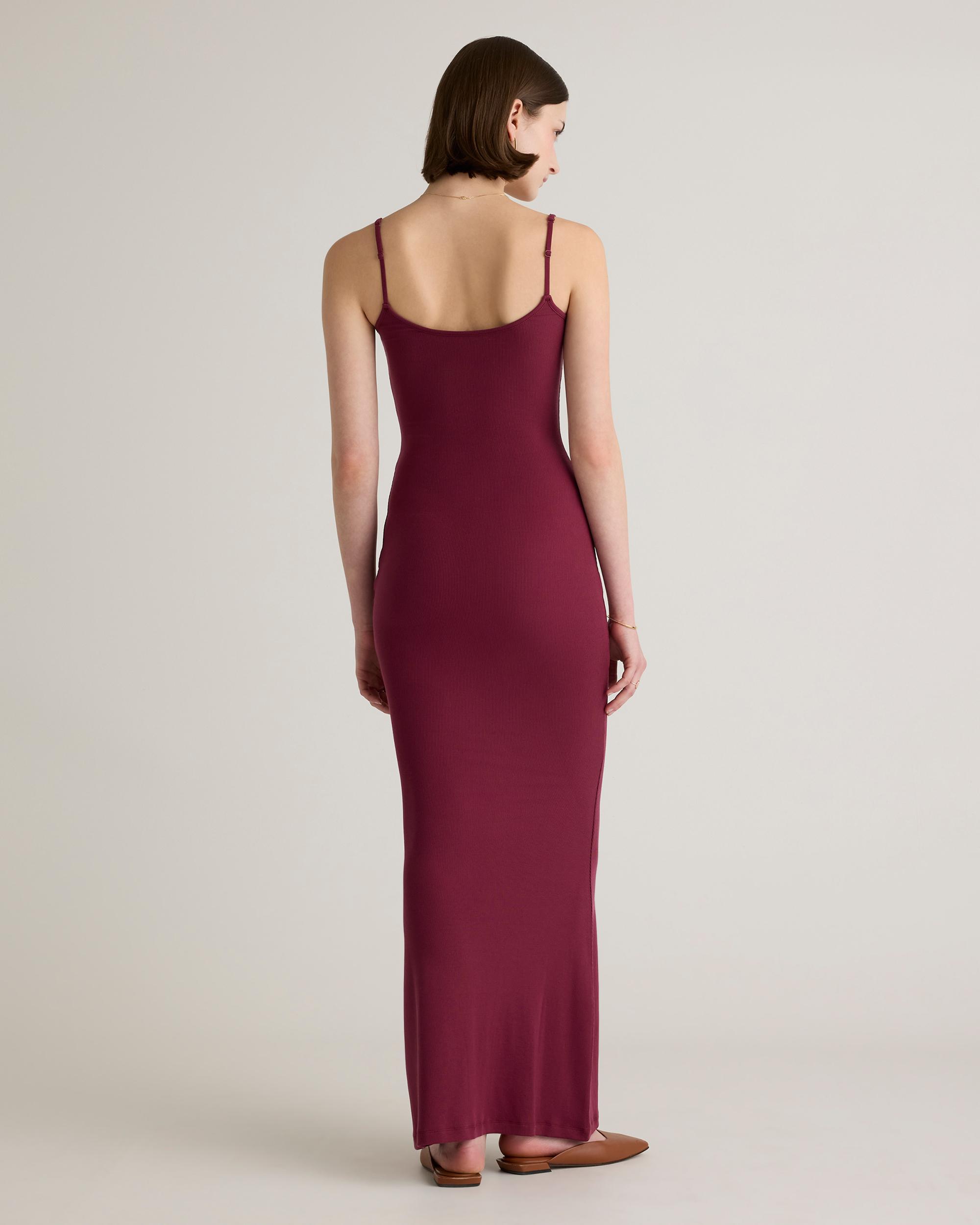 Quince | Women's Tencel Rib Knit Maxi Slip Dress Cotton/Modal Product Image