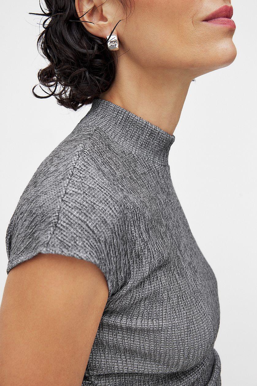 High Neck Structured Top Product Image