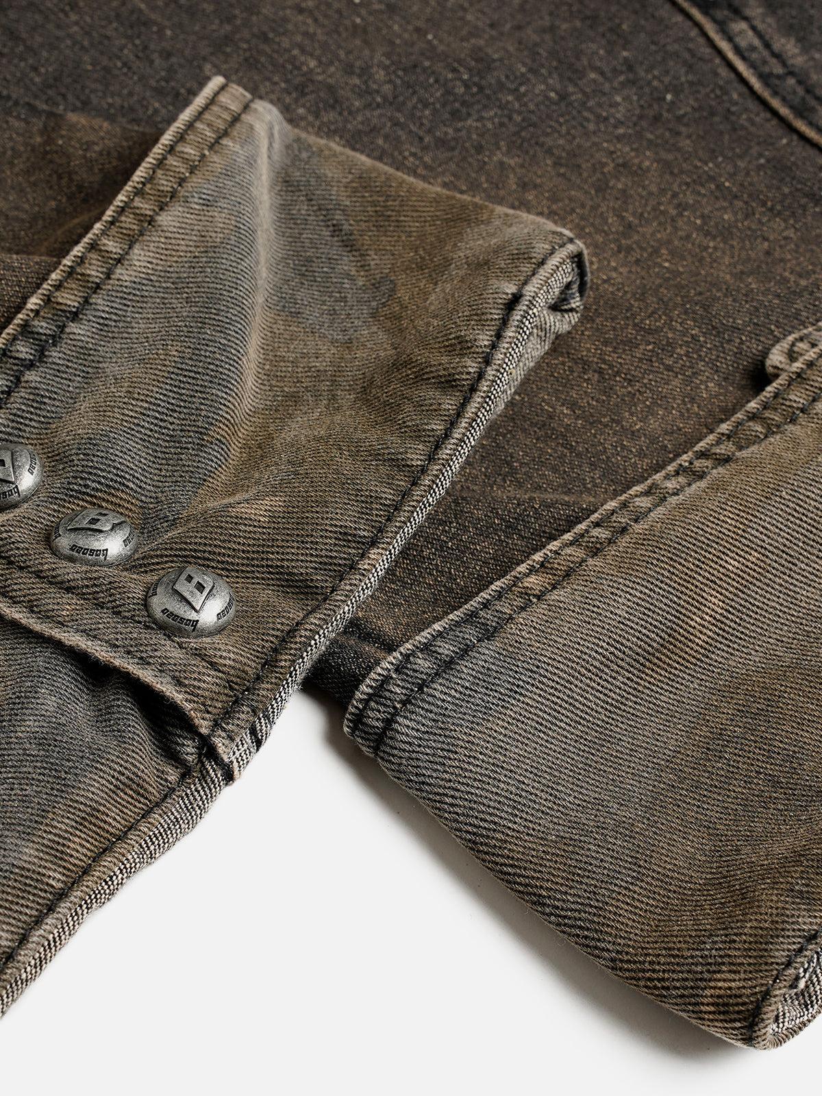 Aelfric Eden Washed Cuffed Barrel Jeans Product Image