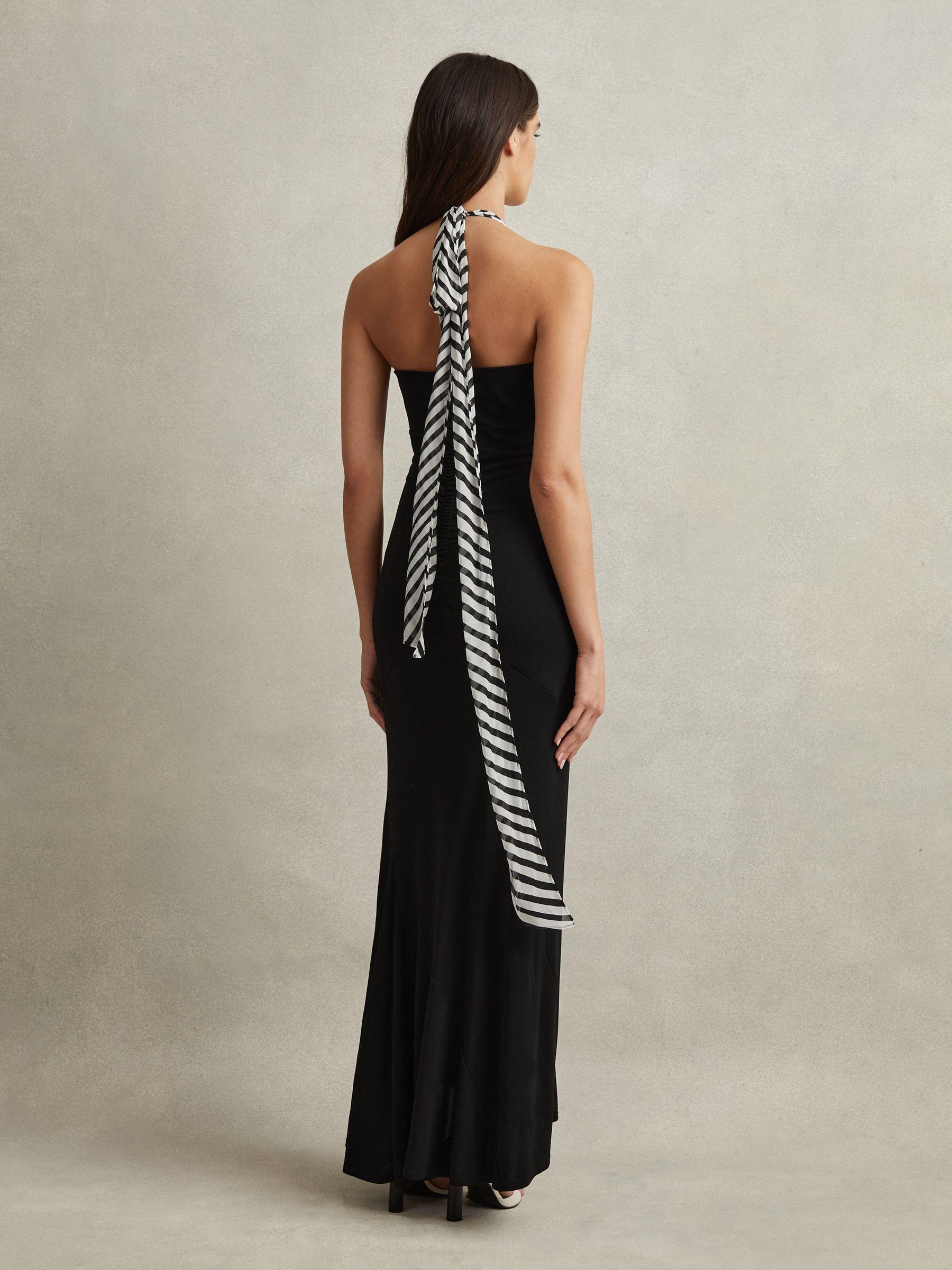 Bodycon Jersey Maxi Dress in Black Product Image