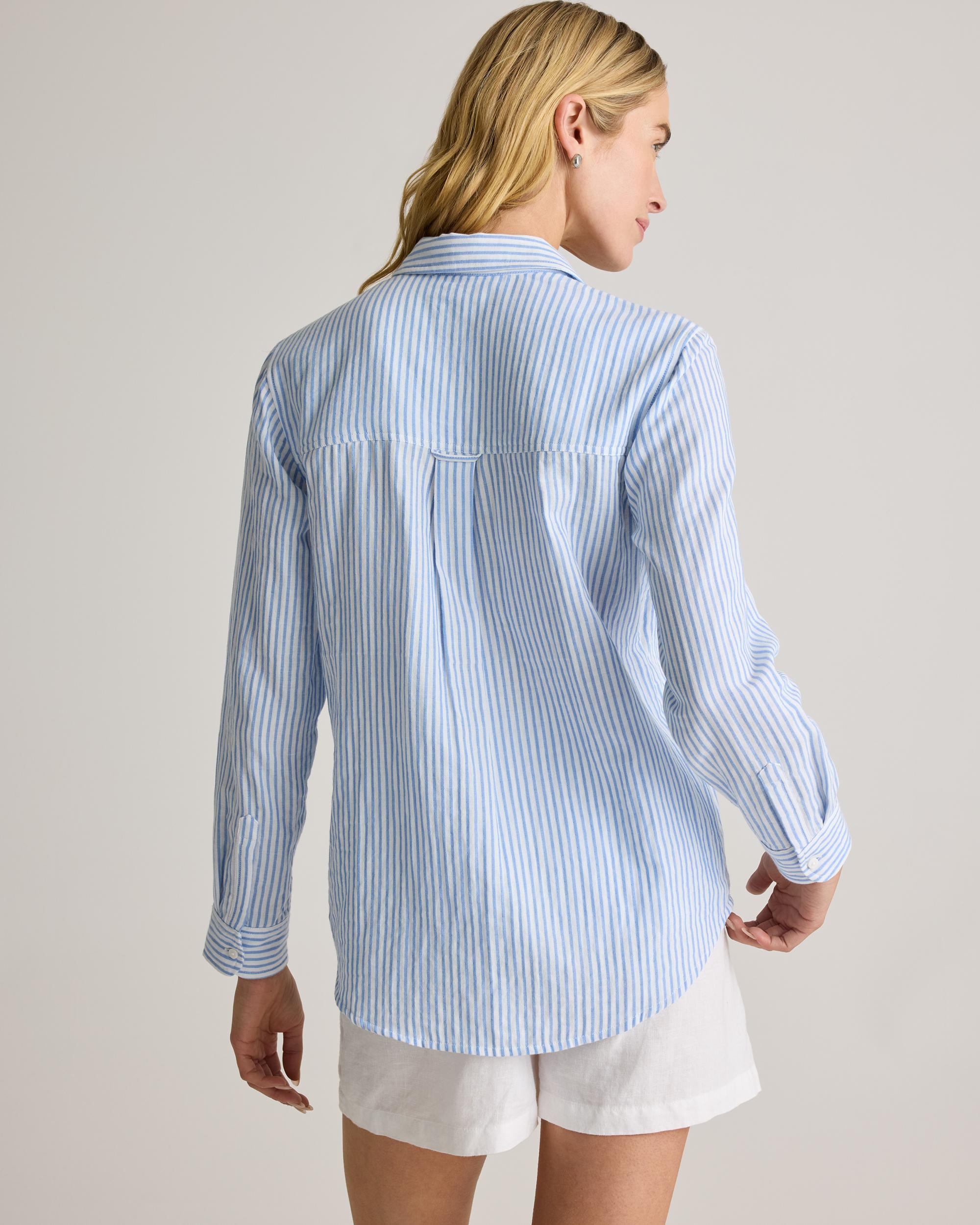 Quince | Women's Gauze Long Sleeve Shirt Organic Cotton Product Image