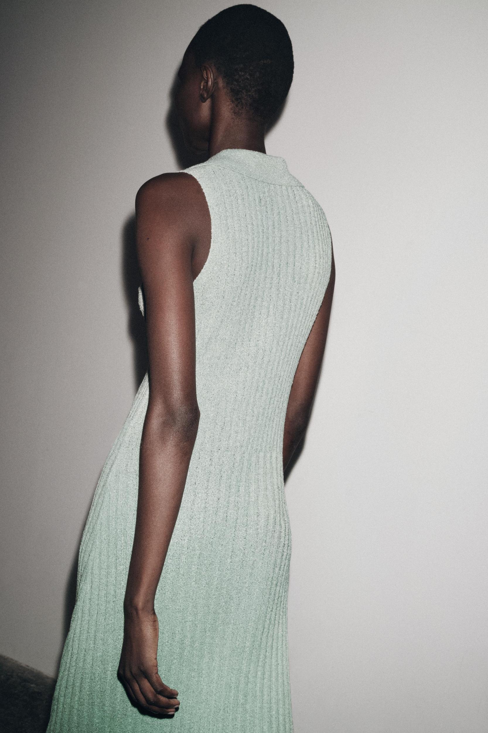 CUT-OUT KNIT MAXI DRESS Product Image