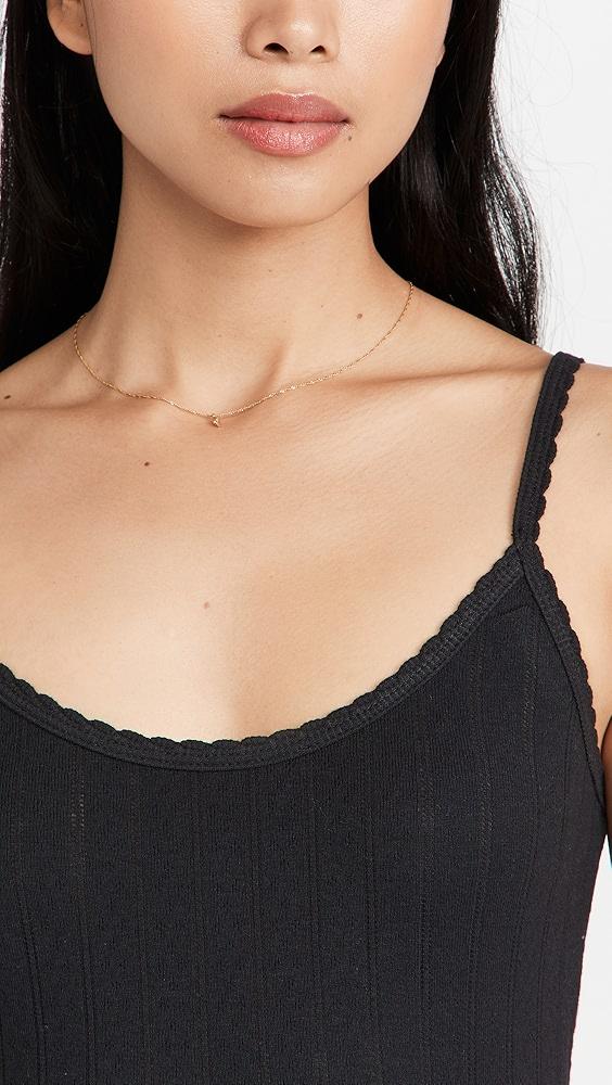 Leset Pointelle Classic Tank Top | Shopbop Product Image