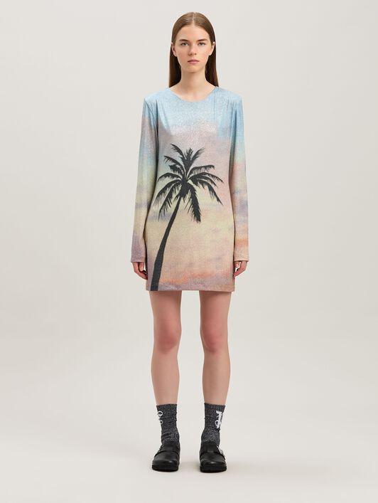 SUNRISE PALM LUREX DRESS MULTICOLOR - BL Product Image