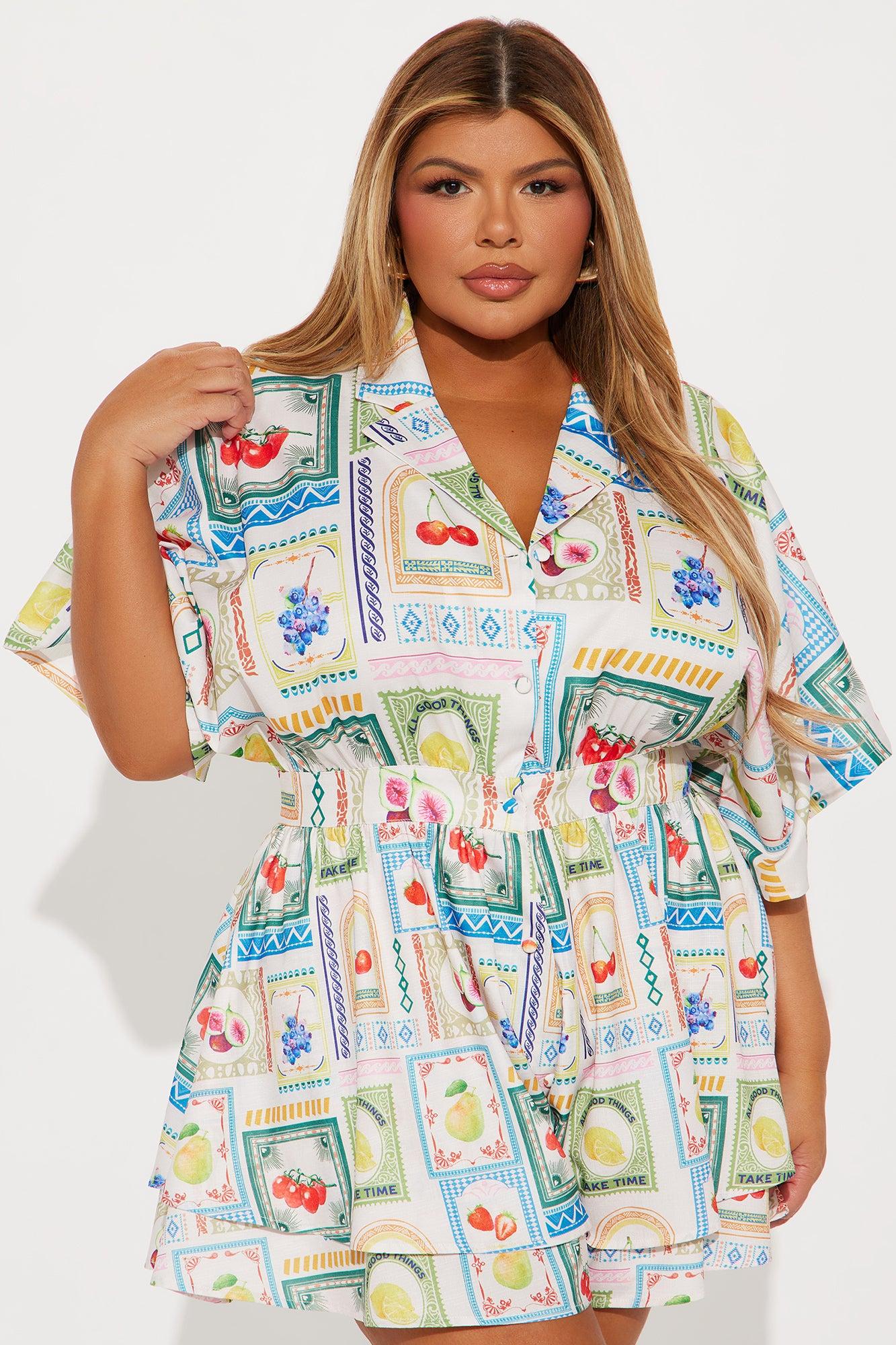 Up My Game Romper - White/combo Product Image