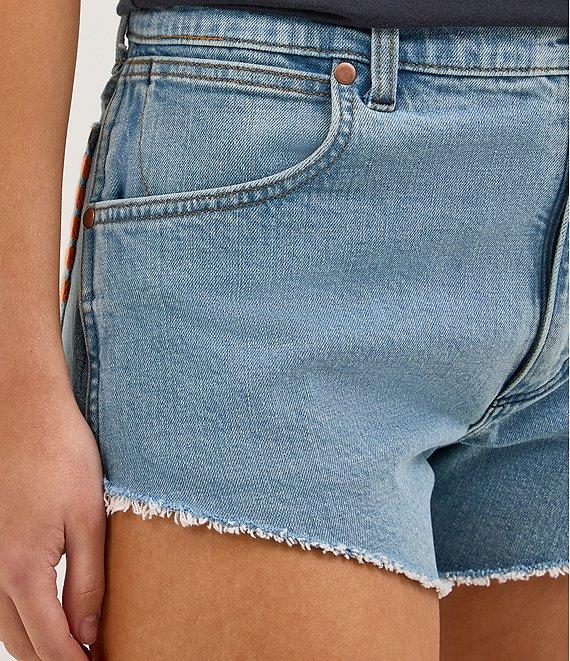 Wrangler x Whataburger Rework High Rise Denim Shorts Product Image