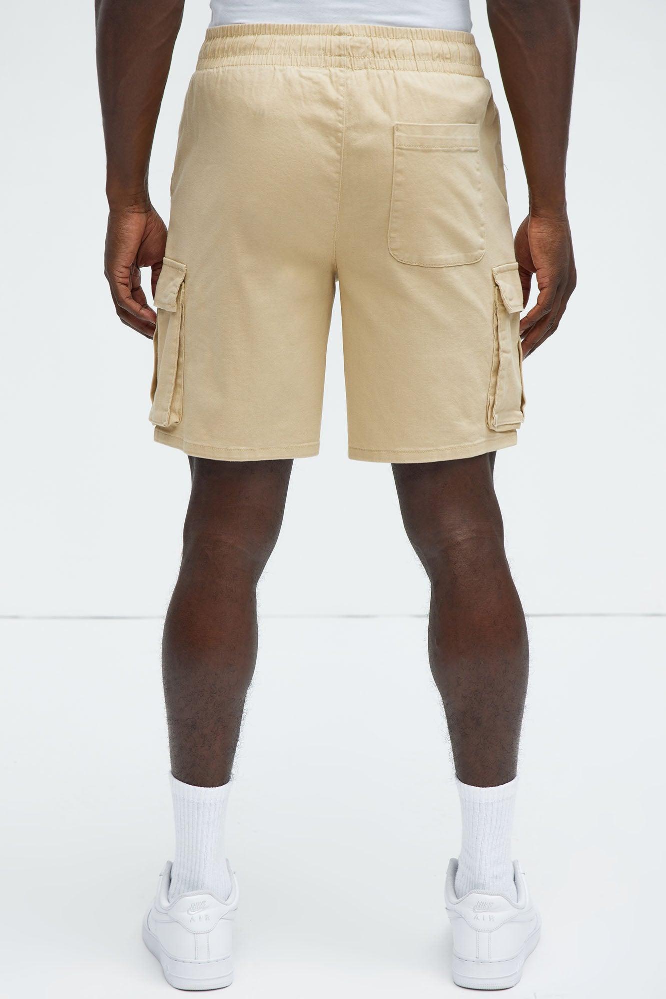 Twill Volley Cargo Shorts - Khaki Product Image