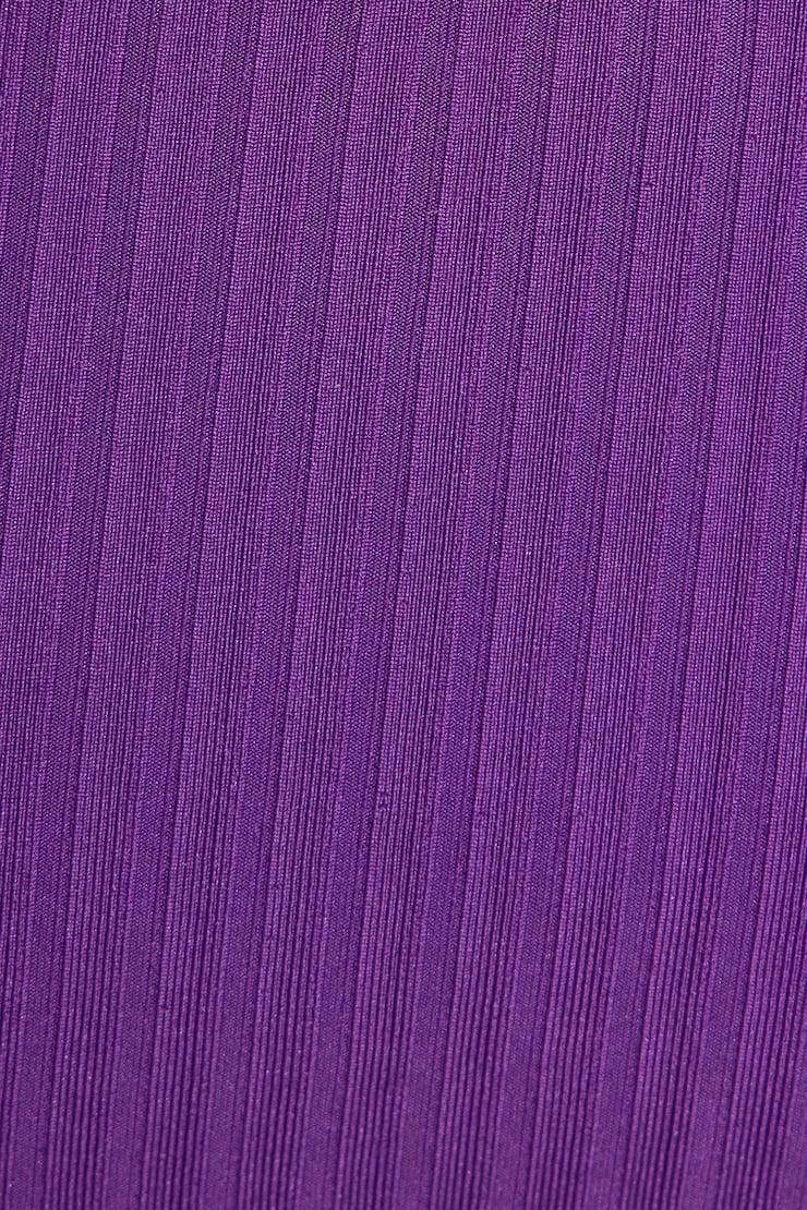 Ribbed Cheeky Side Tie Bikini Bottom Product Image