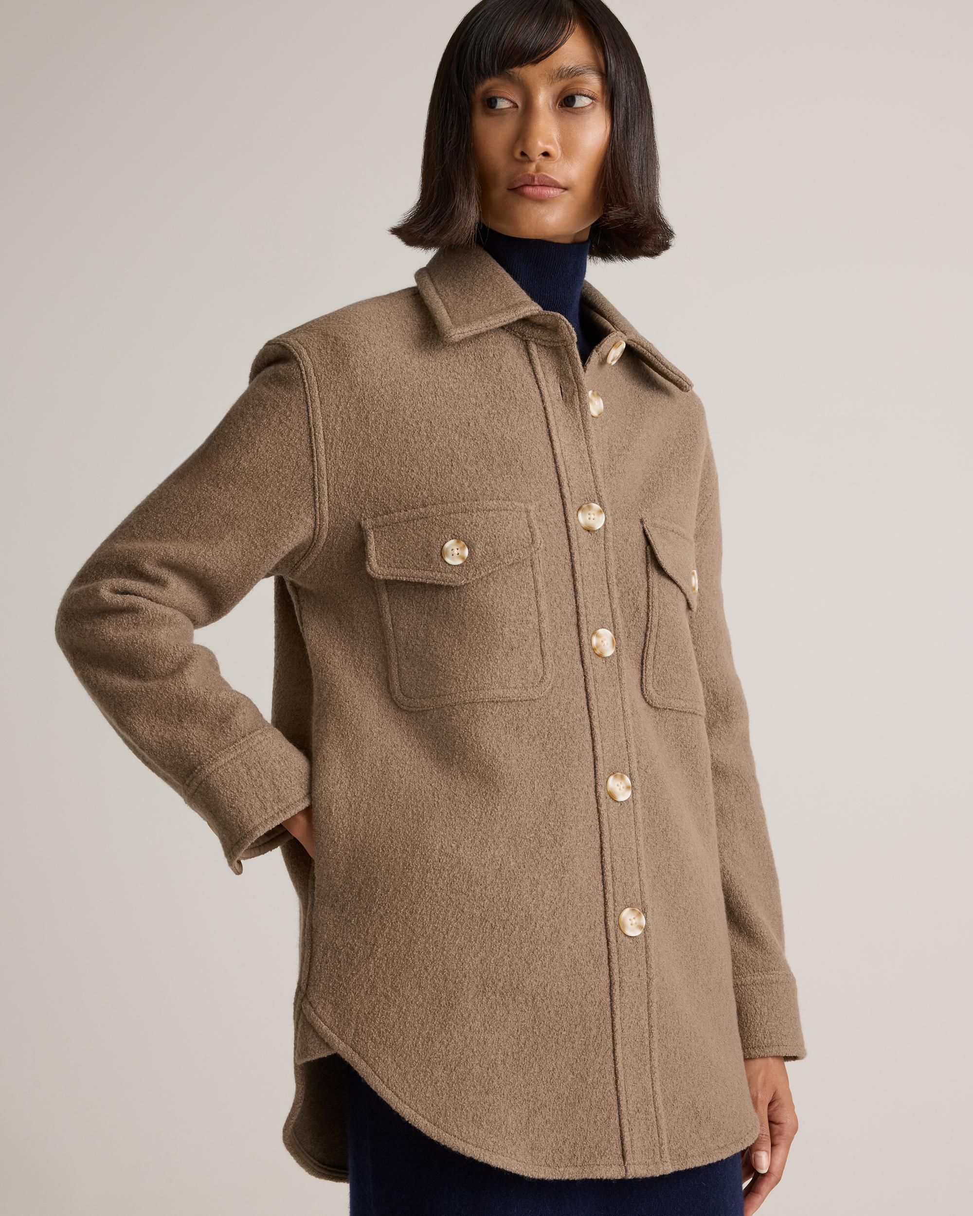 Quince | Women's 100% Merino Wool Shirt Jacket Size XS Product Image