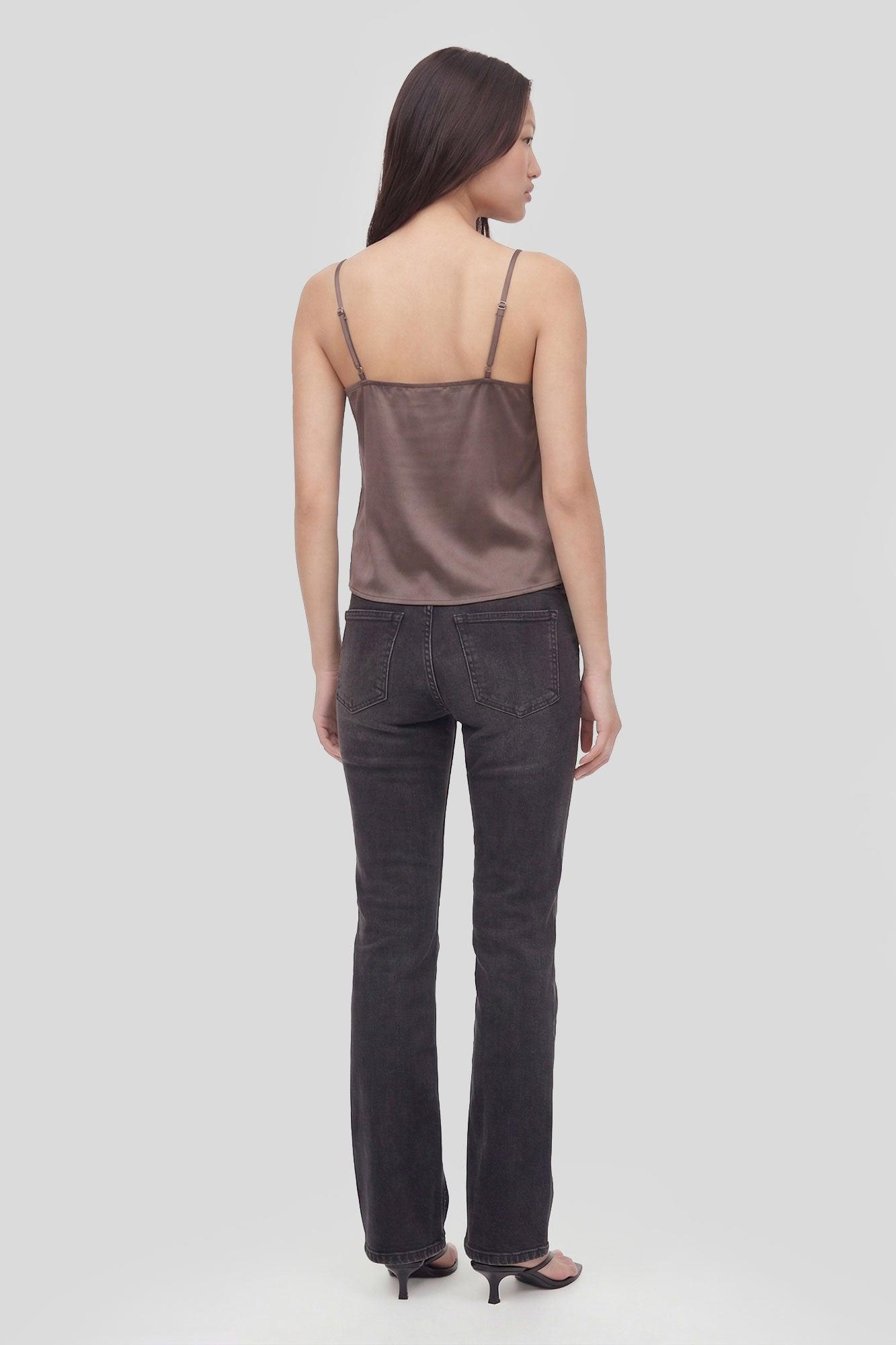 Satin Lace Trim Cami Female Product Image