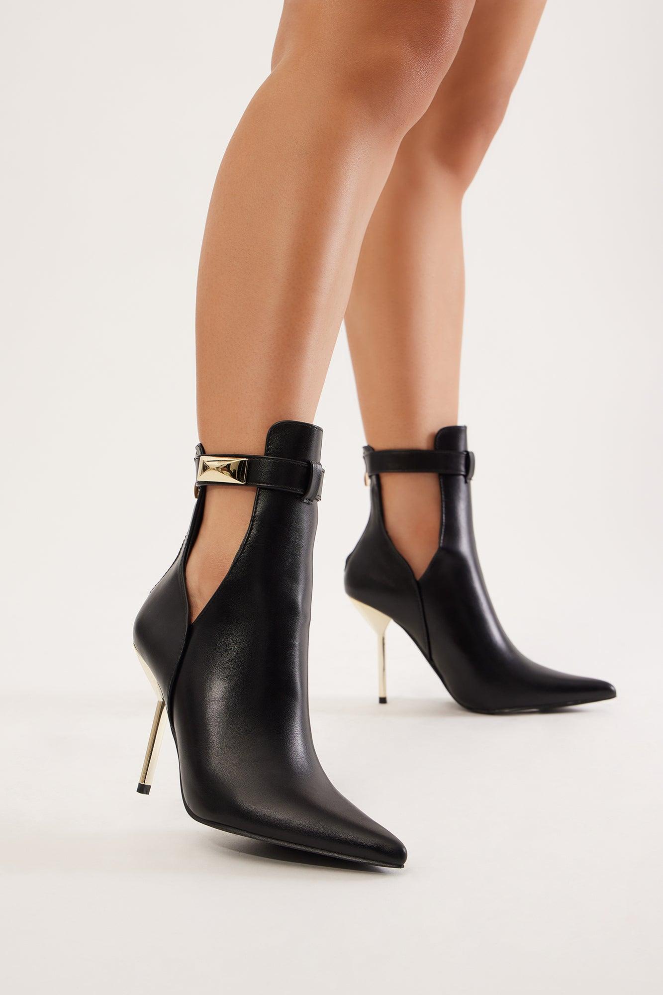 Saint Heeled Booties - Black Product Image