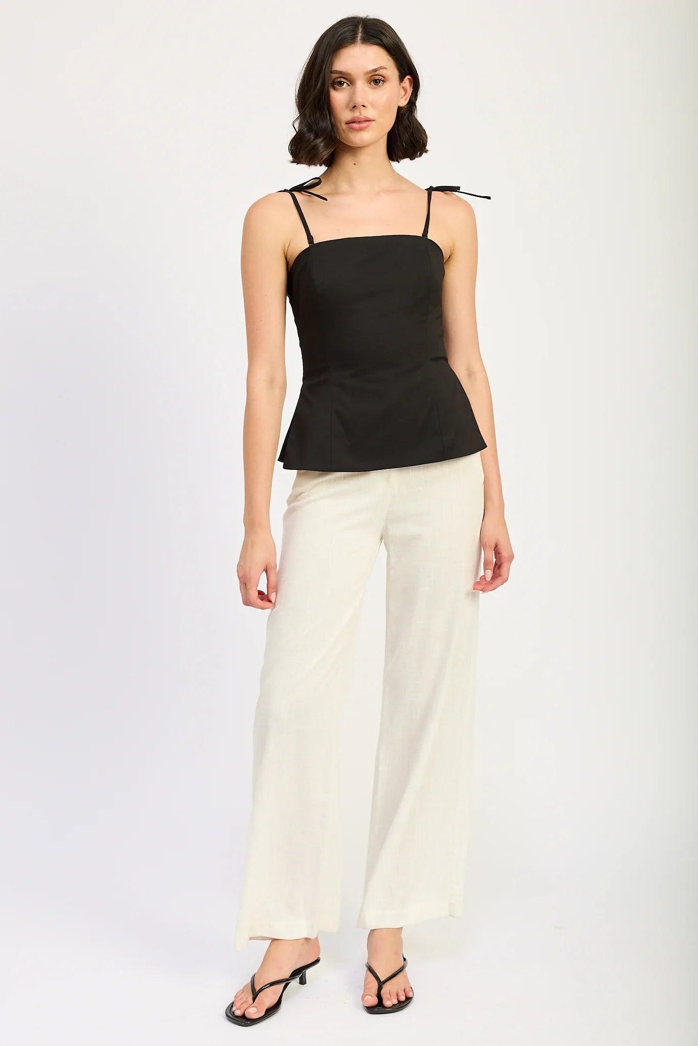 En Saison | Clarisse Top | Black Product Image