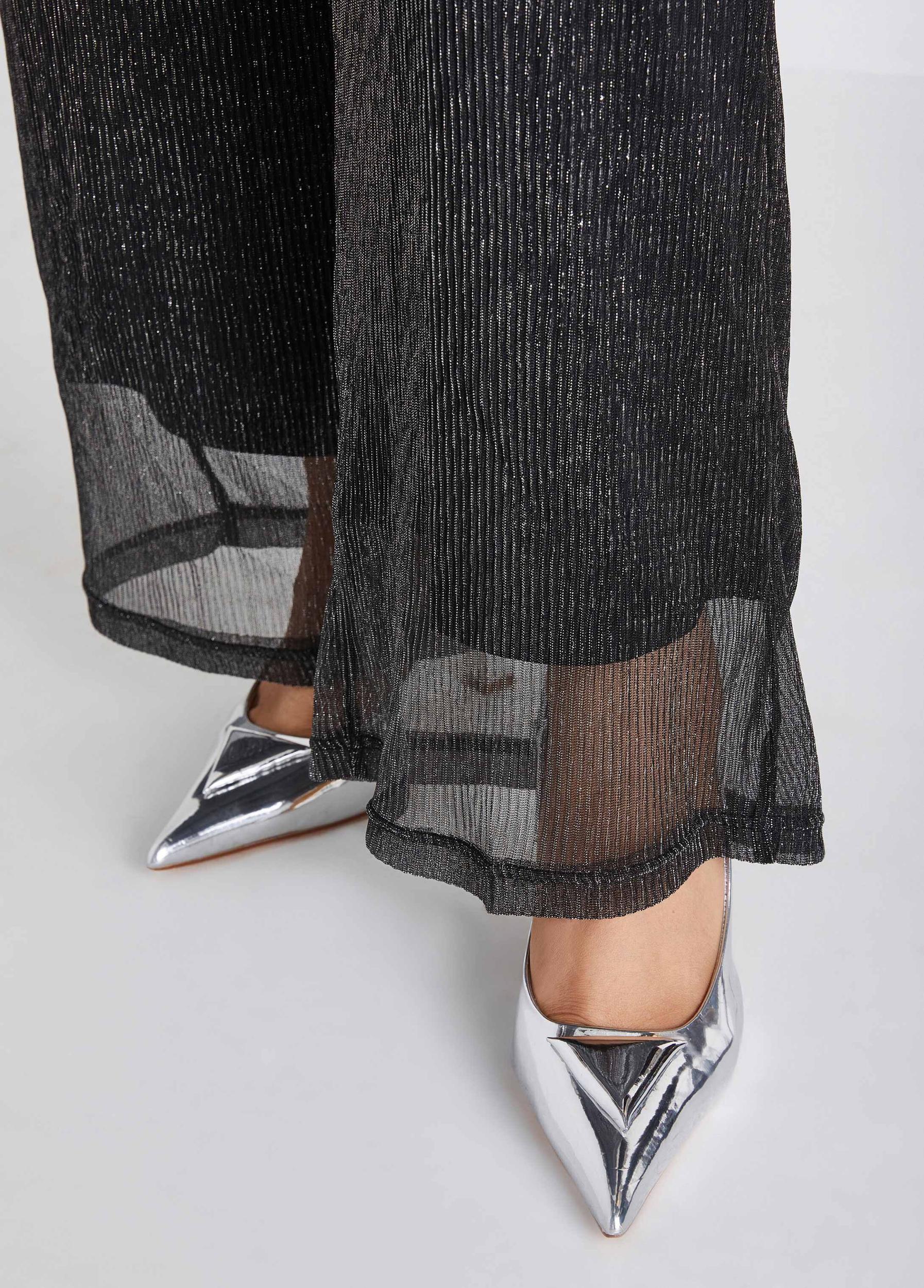 Lurex™ Mesh Straight Leg Pants Product Image