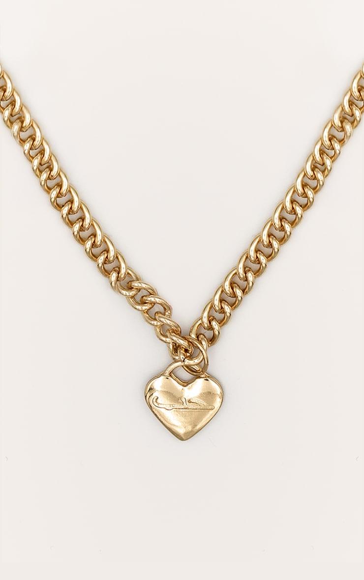 Gold Script Love Heart Anklet Product Image