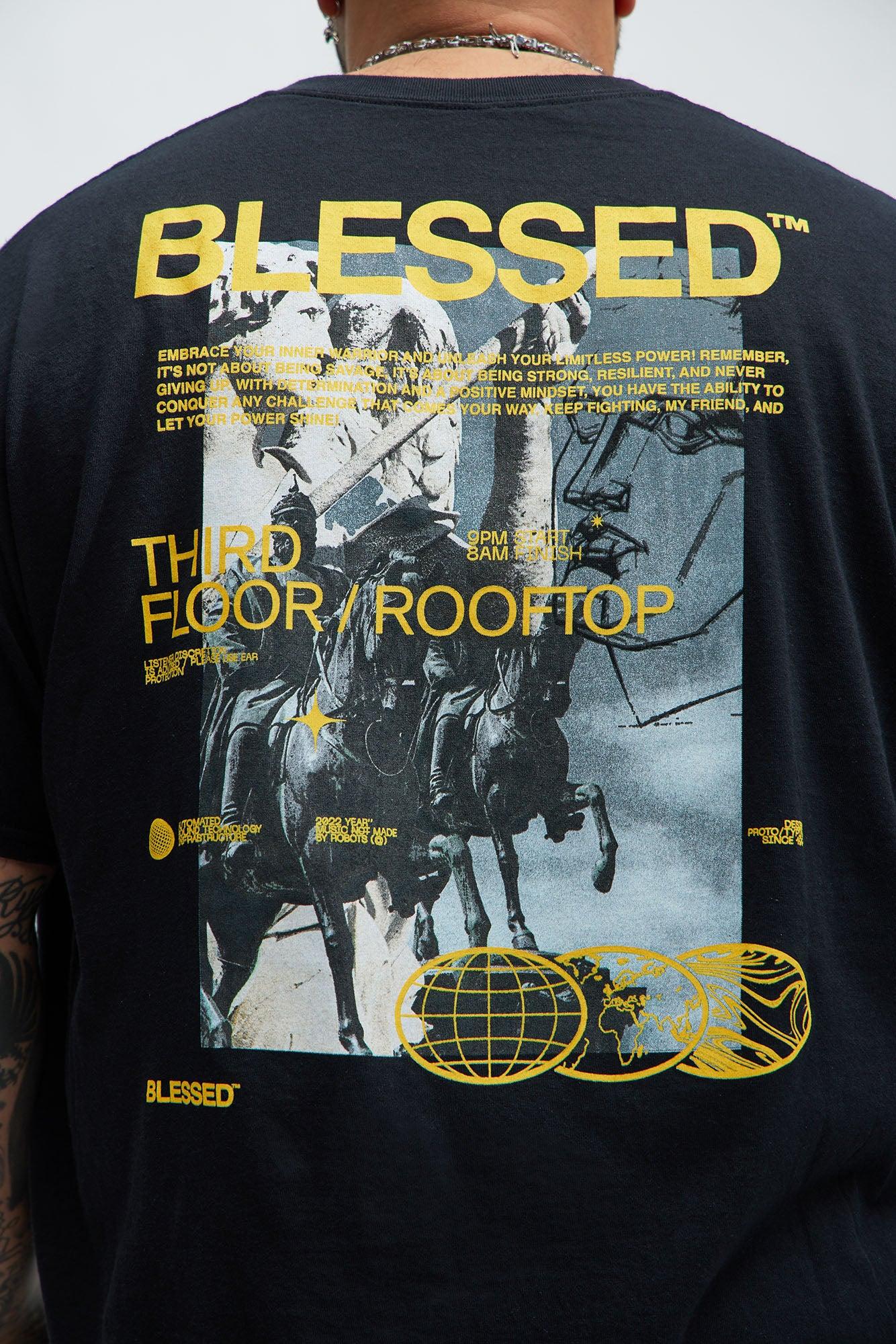 Highly Blessed Short Sleeve Tee - Black Product Image