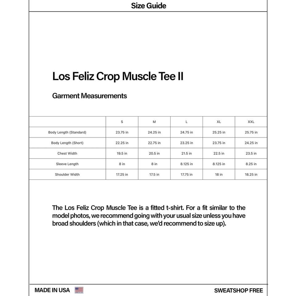 Los Feliz Crop Muscle Tee II | Heavyweight (Spring) Product Image