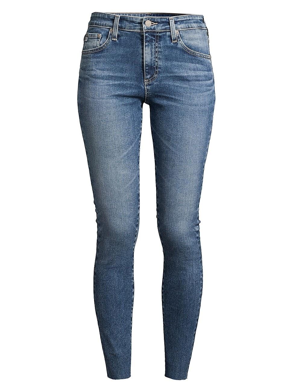 Womens Farrah High-Rise Stretch Skinny Ankle Jeans Product Image