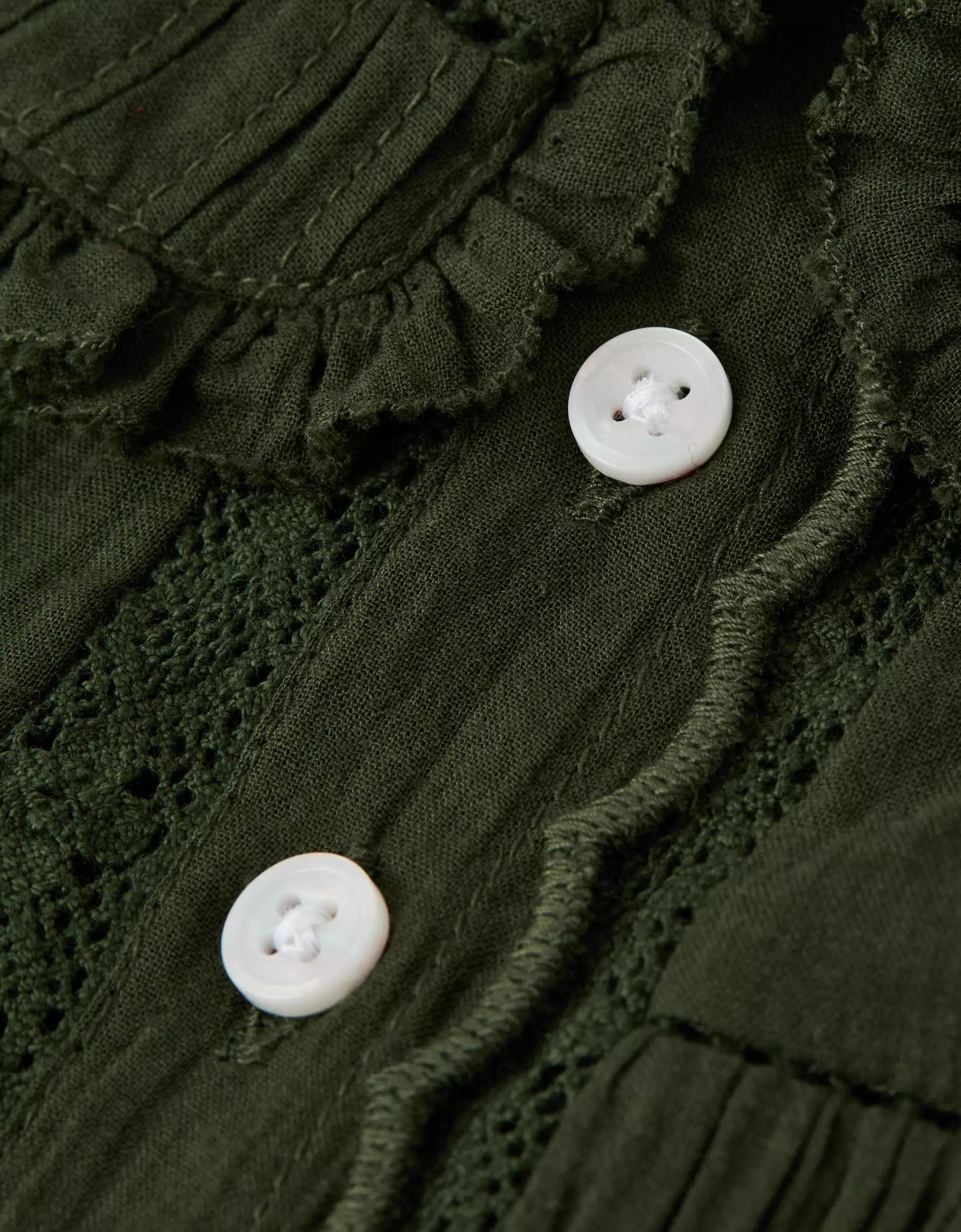 AE Collared Pintuck Blouse Product Image