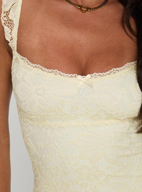 Beacall Mini Dress Lemon Product Image