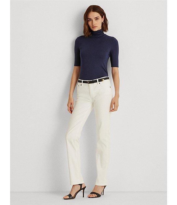 Lauren Ralph Lauren Knit Jersey Turtleneck Top Product Image