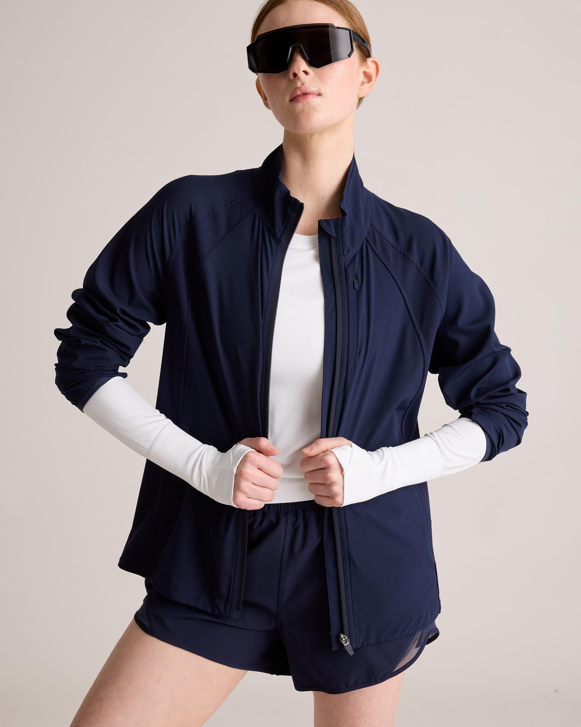 Quince | Women's Seamless Waist-Length Long Sleeve Top Size XL, Nylon Product Image