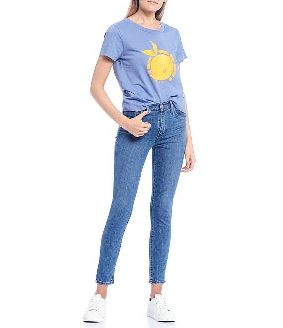 Levi's® 721 High Rise Mid Wash Skinny Jeans Product Image