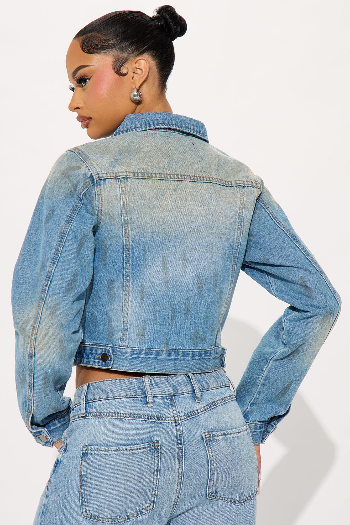 Desert Sun Washed Denim Jacket - Vintage Wash Female Product Image