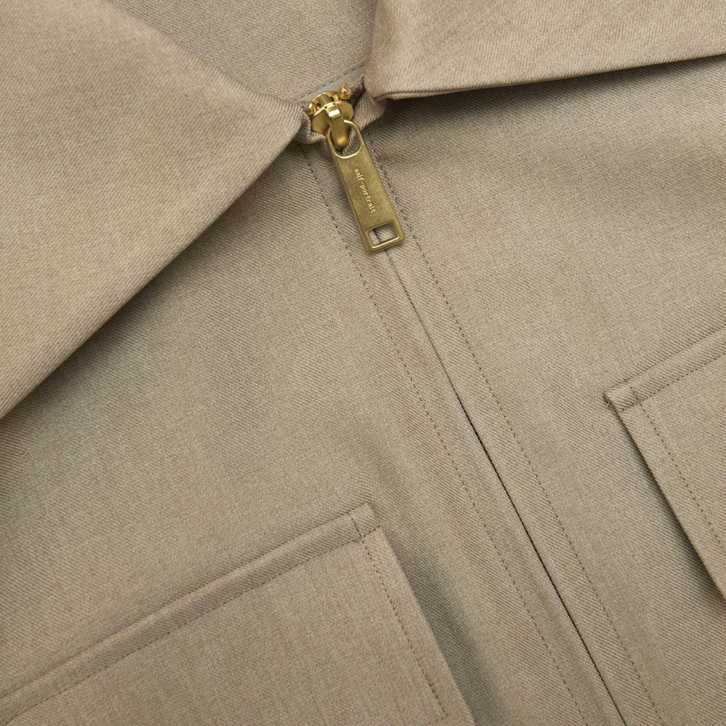 Beige Twill Playsuit Product Image