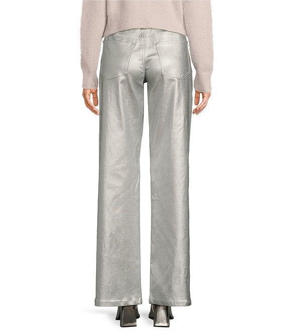 GB Coated Metallic Straight/Wide Leg Pants Product Image