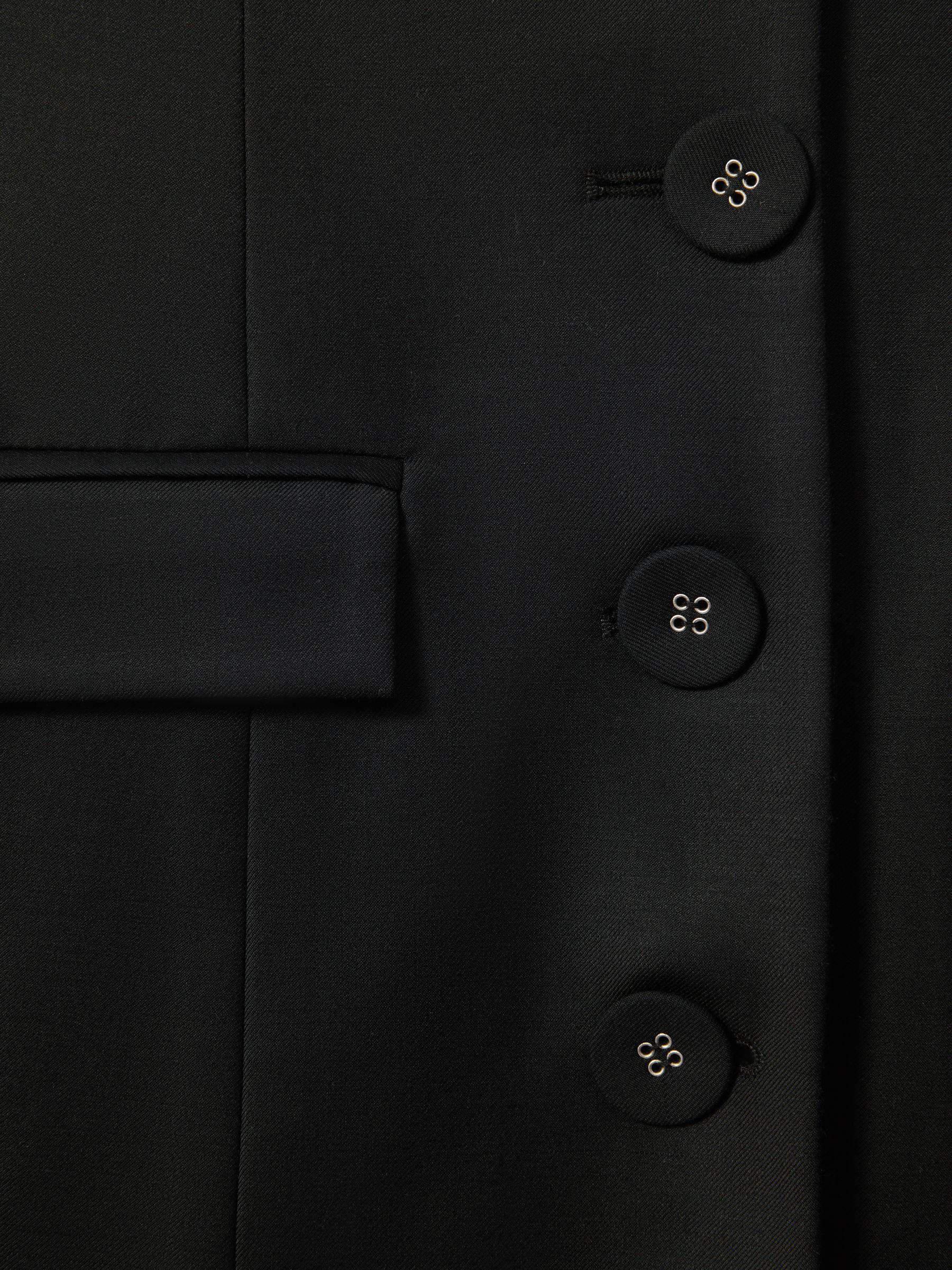 Anna Quan Single Breasted Mini Dress in Black Product Image