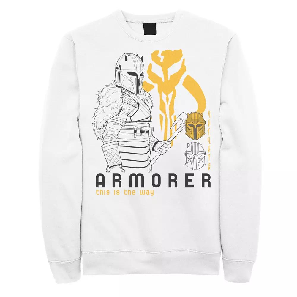 Men's Star Wars The Mandalorian Armorer Line Art Sweatshirt,  Product Image