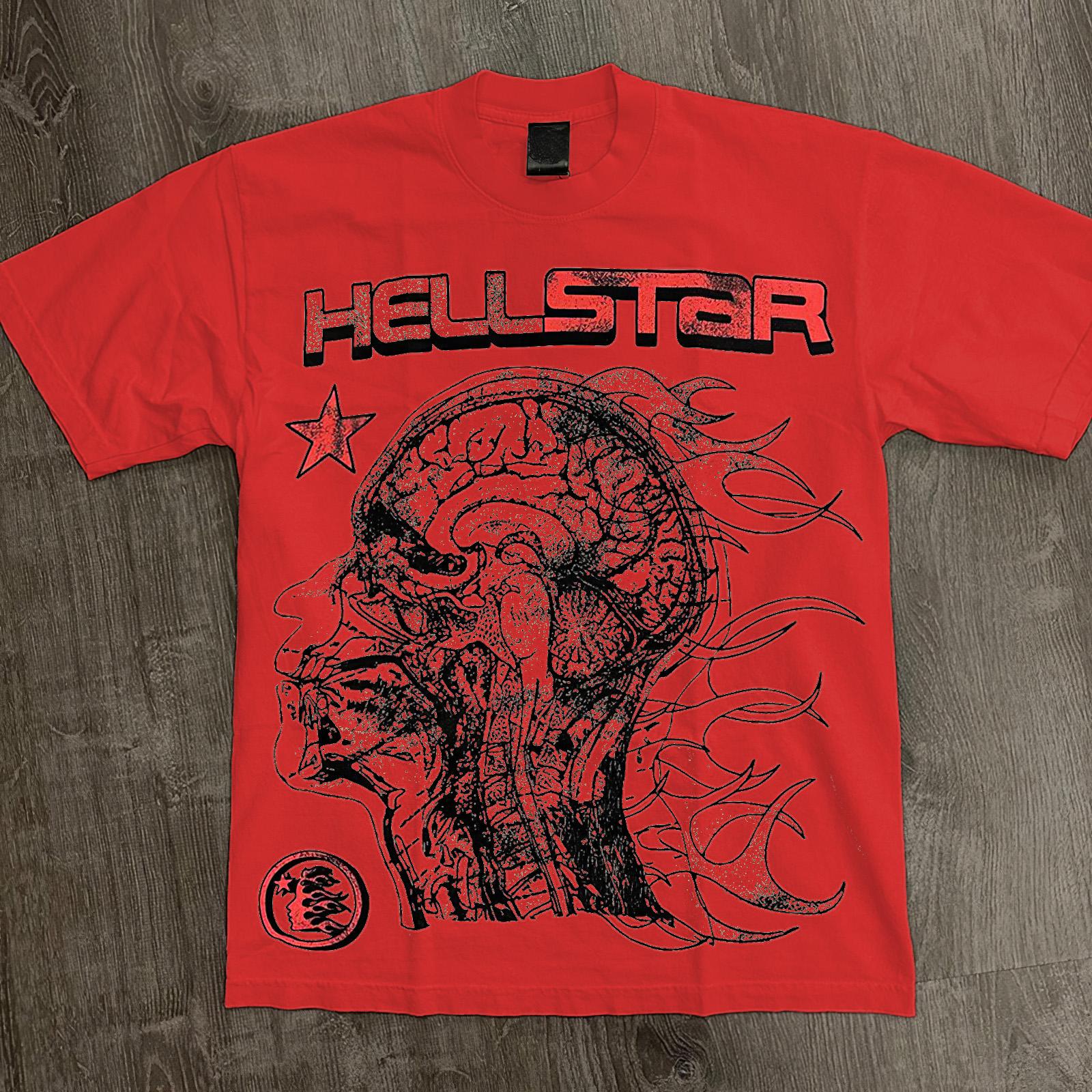 Y2k Vintage Hellstar 1996 Graphic Cotton T-Shirt Product Image