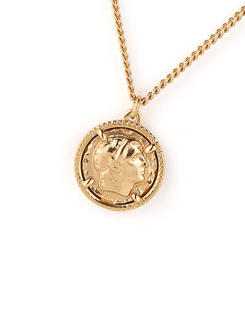 Caesar coin-pendant necklace Product Image
