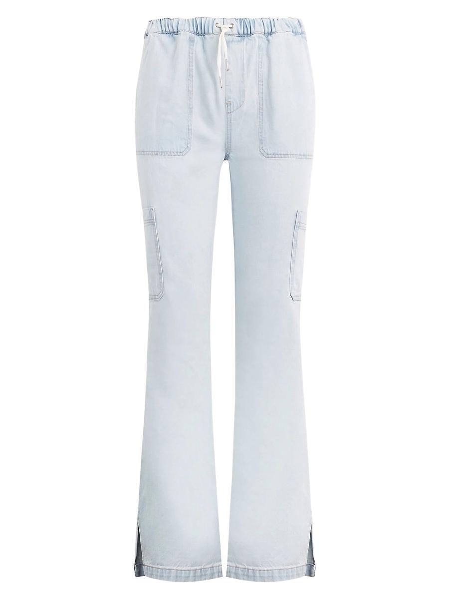 Womens Drawstring Cargo Jeans Product Image